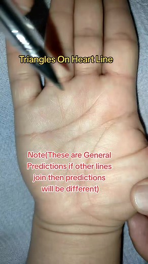 Triangles on heart line #life #dastshanasi #palmistryreading #hand #handreading #palmistry #palm #دستشناسی #palmist #palmistry001 #rmpalmist #business | Yousaf Palmist