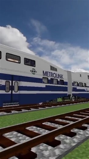 Metrolink Express Train Immersive Railroading #minecraft #shorts