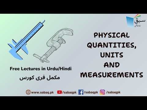 Physical Quantities, Units and Measurements - Physics (Urdu/Hindi)