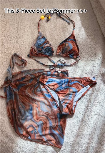 I can’t wait to use this set😩 #summer #bikini #meshskirt #3pieceset #swimsuit
