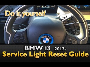 How do you reset the BMW I3 service warning light?