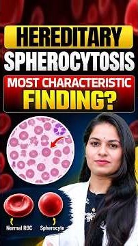 Hereditary Spherocytosis Lab Findings & Osmotic Fragility Explained #shorts