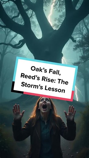 Witness the epic clash of pride and humility as the mighty Oak faces the storm. Who will survive when nature unleashes its fury? #nature #storytime #animation #resilience #motivation #inspiration