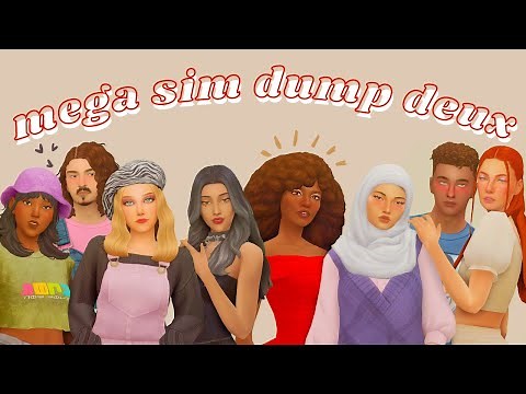 SIMS 4 MEGA SIM DUMP PART II + CC FOLDER 💗| SIMS 4 CAS