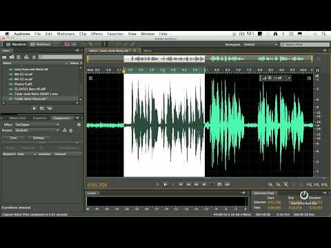 Adobe Audition CS6 - How to Remove Noise from a Clip