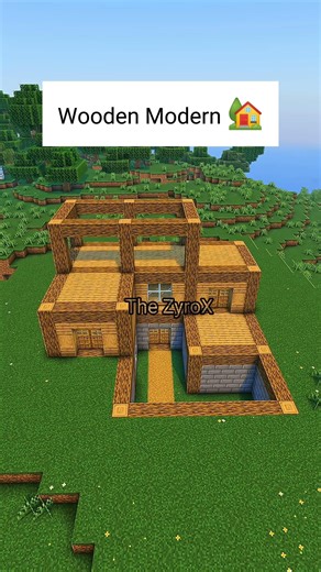 wooden Modern house 🏠