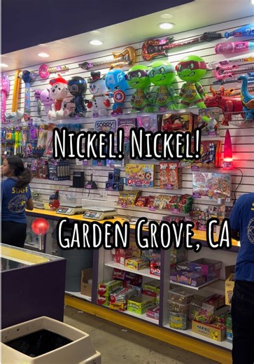 an absolute gem of an arcade💎🕹️✨ been coming here for such a long time🥹 it’s affordable and fun☺️ have you been here? #nickelnickel #thingstodowithkids #arcade #arcadegames #gardengrove