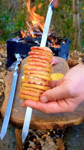 Insane Potato Salami Skewers
