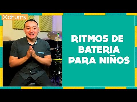 🔴 🟡 🟢 Ritmos de batería para NIÑOS - 44 drums