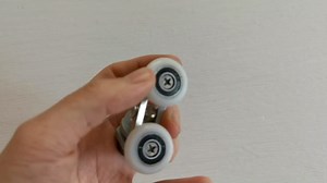 6PCS Shower Door Rollers, 25mm Sliding Shower Doors Wheels, Shower Door Runners Pulleys for Curved Glass Doors 4-6mm, Glass Hole 10-14mm,Replacement Wheels Shower Doors