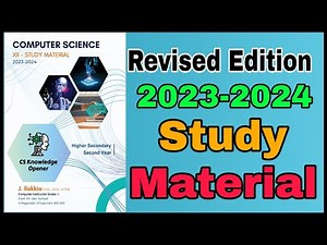 12th computer science revised edition English medium study material 2023- 2024