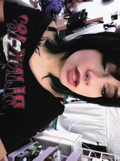 Embracing Green Hair: A 2000s Emo Vibe