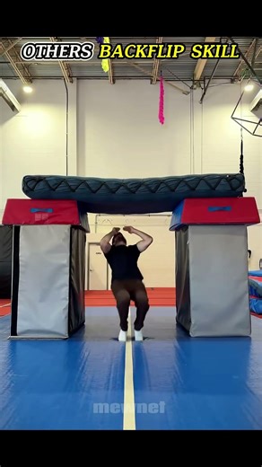 Normal flip vs HIGHEST backflip EVER 😭😭