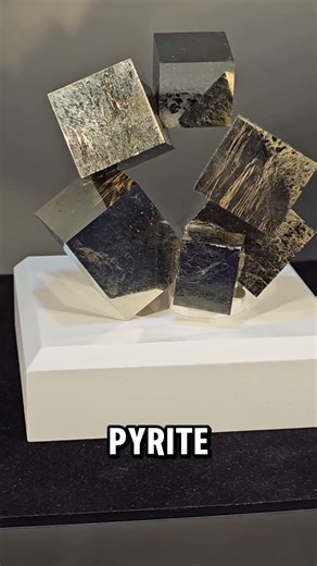Does this bother anyone else? 🤔 #pyrite #Minecraft #mineralogy #crystals #mineralindustry