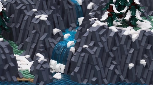 Building a Giant LEGO Winter Model | LEGO Viking World Video by Brickcrafts https://tinyurl.com/2lnlo9sc | Beyond the Brick