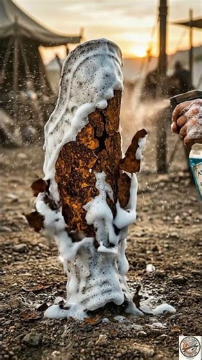 Restoring a Legendary Knight’s Greave! 🛡️✨ #Satisfying #Restoration