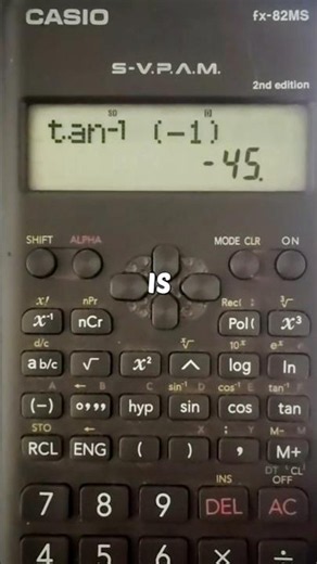 how to find inverse tan in scientific calculator #scientificcalculator #calculatortricks #shorts