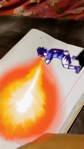 Sasuke fireball jutsu animation Art🔥#sasuke #animation #naruto