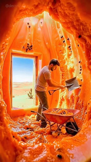 kya aapne kabhi papaya me ghar bante #papular #cute #entertainment #trending #viral #shorts