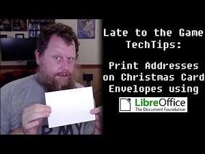 Print Addresses on your Christmas Card Envelopes using LibreOffice