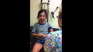 WATCH: Girl really doesn't like getting a flu shot