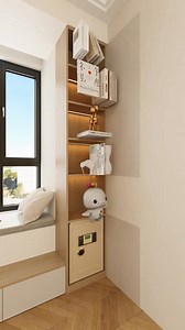 The Most Practical Way to Use a Cement Bay Window ✨ Turn It Into a Smart Workspace 🪟📚 | Decoration Courses