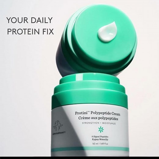 Drunk Elephant Protini Review. Best Peptide Moisturizer for Firm Skin