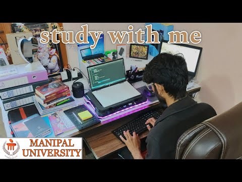 Productive Study Vlog ✨ winter studies - Manipal University Jaipur BCA