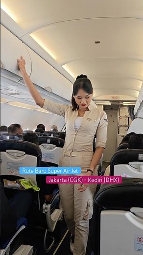 Super Air Jet Jakarta - Kediri, First Flight of New Route