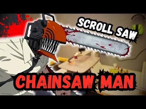 LIVE | Chainsaw Man Scroll Saw Portrait 🪚🔥