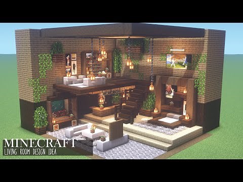 Minecraft tutorial: Cozy Interior of two-level room