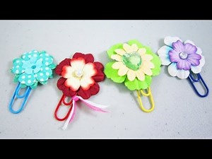 🎒🏫 BACK TO SCHOOL CRAFTS: Paper flower bookmarks - simplekidscrafts