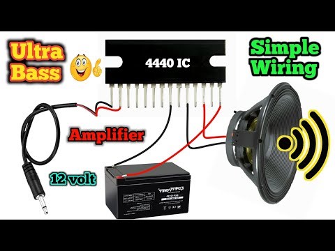 I Made A Simple Wiring For 4440 IC Amplifier