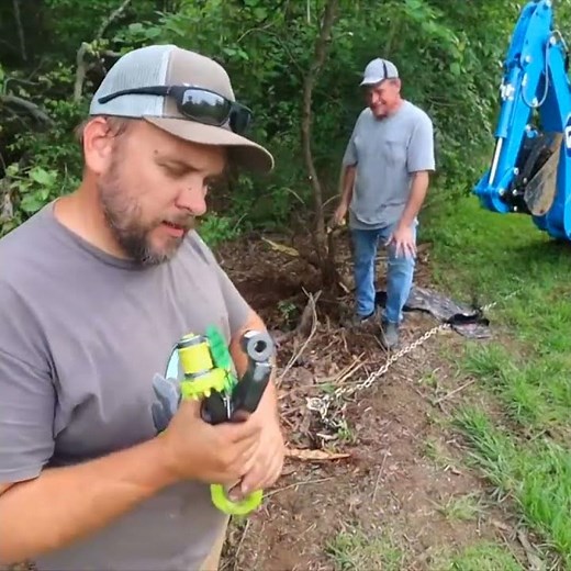 Pulling Stumps with the Brush Grubber #short #lstractor #tractor #stumpremoval #farmlife #homestead