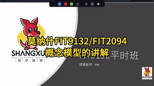 莫纳什大学FIT9132/FIT2094 Databases-概念模型的讲解