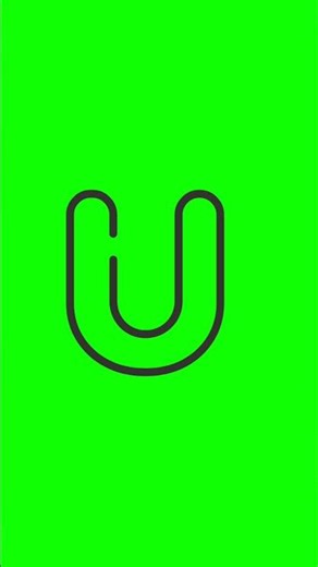 U Alphabet Animation on Green Screen #greenanimation #animatedalphabet