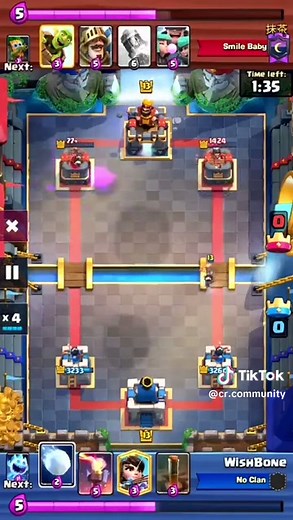prime bait gameplay 🍷- credits: u/CommissionBig1327 - #clashroyale #clash #supercell #viral #fyp