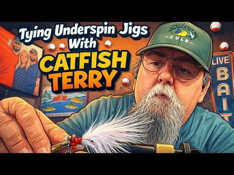 How To / Tying Underspin Jig With Catfish Terry