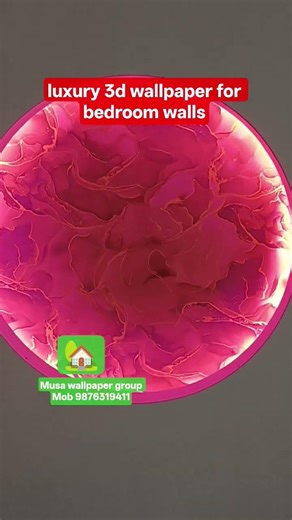 luxury 3d wallpaper for bedroom walls💯#interiormaster #house #viral #interiordesign