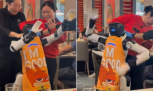 Robot runs amok in California restaurant as staff intervene