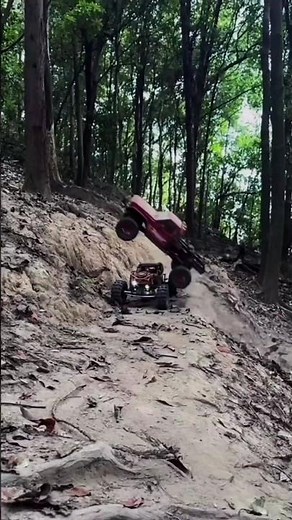 Extreme RC Vehicle Stunt Performance: The Leapfrog Maneuver!