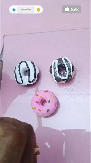 Mini Clay Donuts 🍩 | Cute DIY Donut Clay Art | Easy Miniature Clay Tutorial