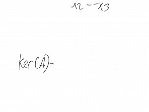 SOLVED:Give an example of a 4 ×5 matrix A with dim(ker A)=3