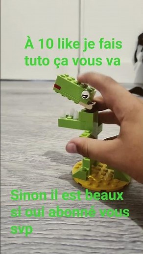 dinosaure en lego à 10 like je fais un tuto