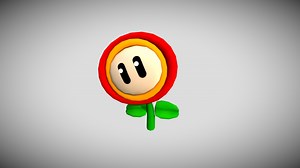Free Super Mario Fire Flower animated - Download Free 3D model by BatTheCatGames (@batthecat)
