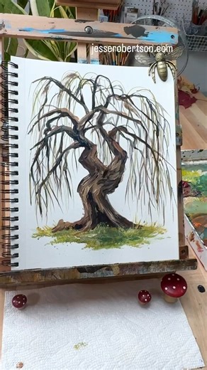 🎨 How to Paint a Willow Tree | Trunk and Branches 🎨 The Autumn Tree Challenge starts today at 2 PM ET! 🎨 Join me for a week of Autumn tree studies, perfect for beginners. We’ll dive into the basics of shape, gesture, and form, with exercises to help you visualize trees in nature and even paint them from your imagination. 🎨 By the end, you’ll be ready to depict trunks, branches, and foliage to bring trees into your own compositions. Let’s get started! 🎨 Register now for this free, week-long 