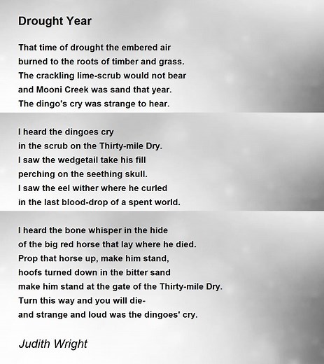 Drought Year - Drought Year Poem by Judith Wright