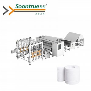 [Hot Item] Automatic Toilet Paper & Kitchen Towel Rewinding and Cutting Machine - Jumbo Roll to Small Roll Converting Equipment Toilet Paper Roll Making Machine