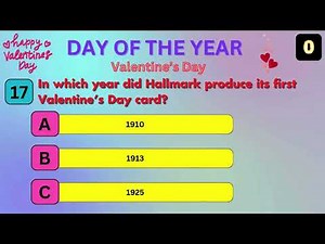 💖 Valentine’s Day Quiz | 30 Fun & Romantic Trivia Questions! 💖