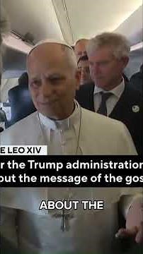 Pope Leo addresses 'feud' with President Trump